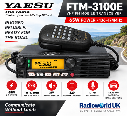 Yaesu FTM-7250 VHF/UHF FM/C4FM 50W Mobile at Radioworld UK