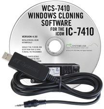 WCS-7410 Programming Software and USB-RTS01 cable for the Icom I