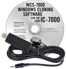 WCS-7000 Programming Software and USB-RTS01 cable for the Icom I