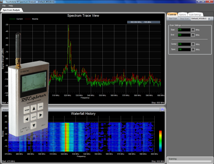 RF EXPLORER portable spectrum analyzer radioworld