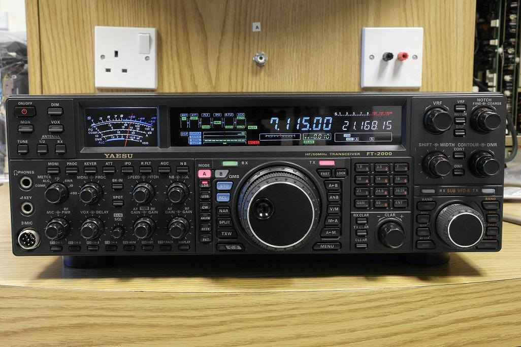 Second Hand Yaesu FT-2000 HF Transceiver Fitted with RF-Space Display