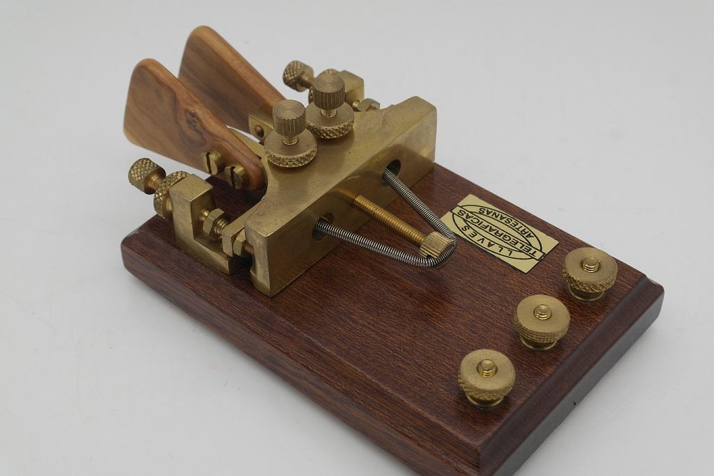 CRI Dual Paddle Brass Morse Key