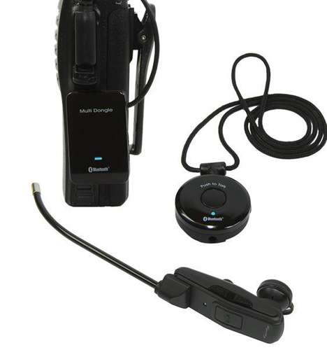 Deluxe 3-piece bluetooth headset kit for icom ,standard
