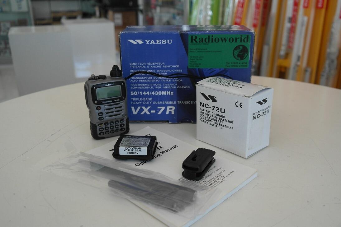 Second Hand Yaesu VX-7R Silver 6M 2M 70cm Handheld Transceiver