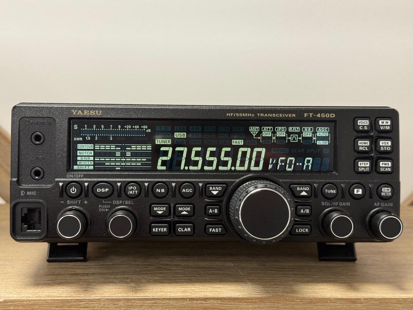 Second Hand Yaesu FT-450D HF Transceiver with ATU – 100W