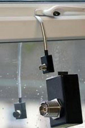 “Diamond MGC50 through-window coaxial cable with SO-239 connectors for HF and VHF use”