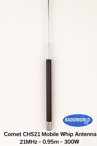 Comet CHS21 Mobile Whip Antenna – 21MHz, 0.95m, 300W