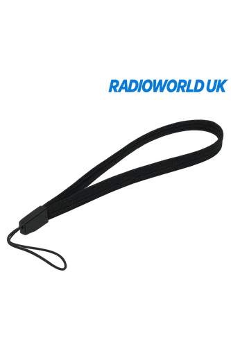 Uniden wrist strap for handheld radio scanners – Radioworld UK branded image
