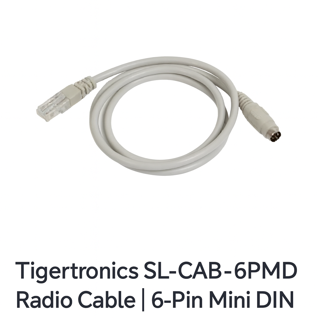 Tigertronics SL-CAB-6PMD Radio Cable | 6-Pin Mini DIN for