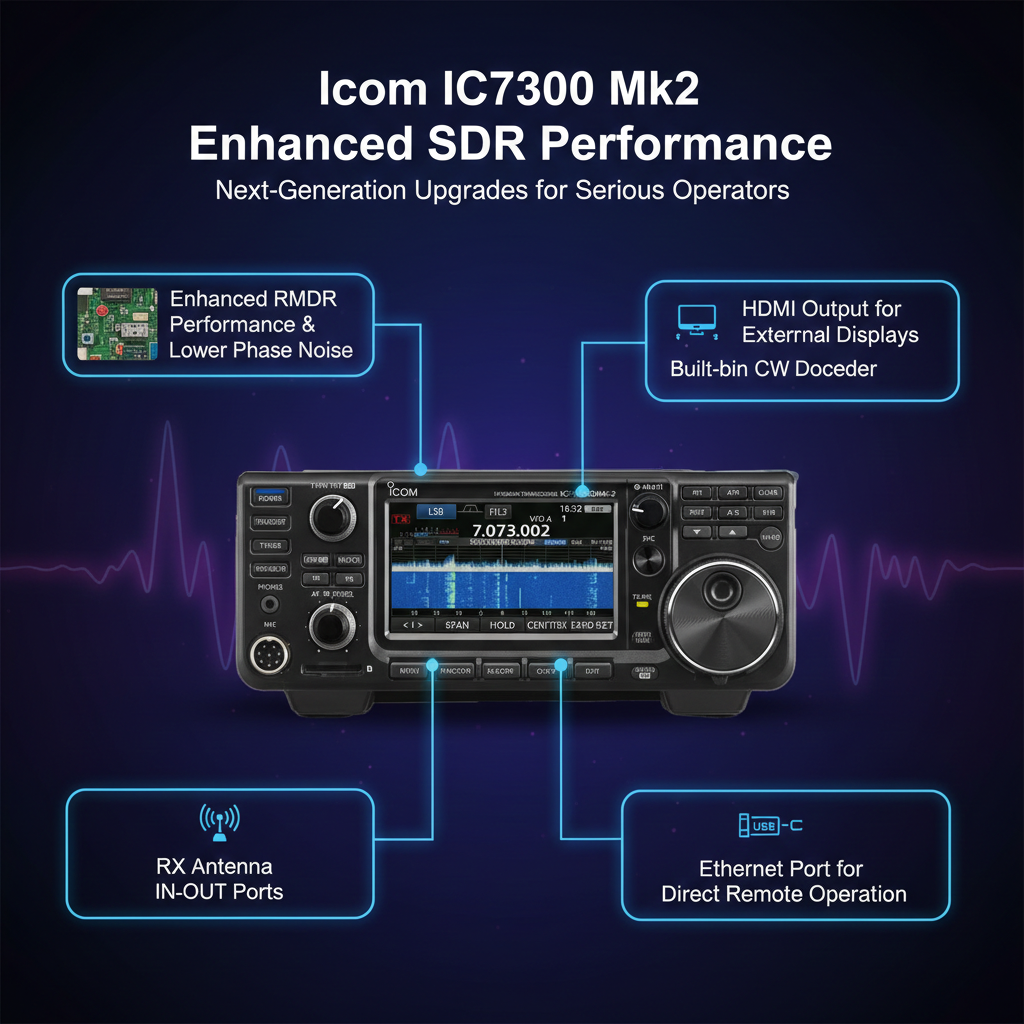Icom IC-7300MK2 HF/50/70 MHz Transceiver