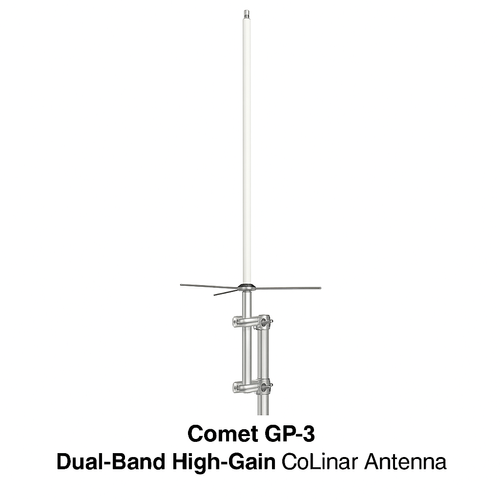Comet GP6 dual band base antenna 144, 433 MHz. - Radioworld UK