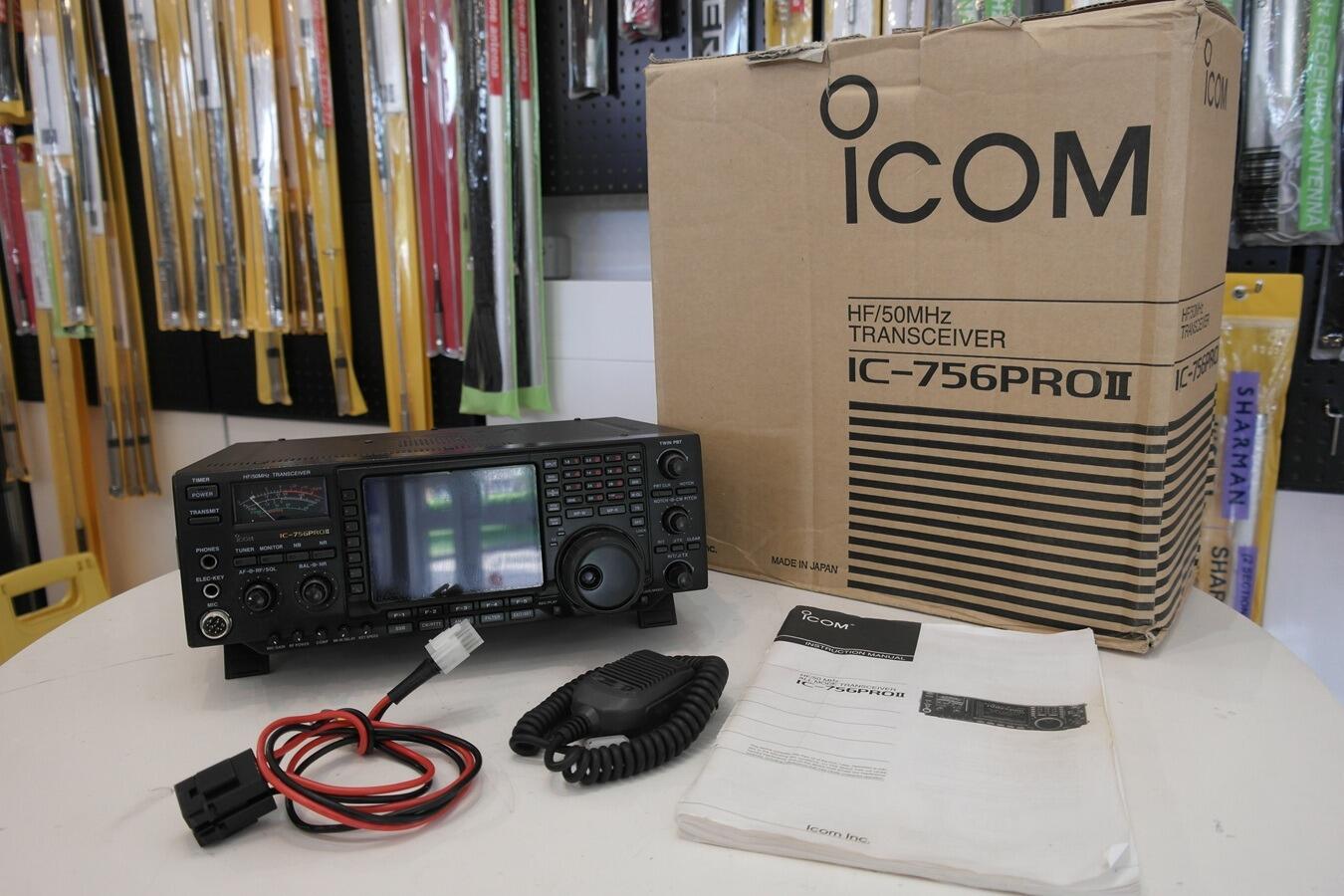 Second hand icom ic-756proii hf transceiver with band scope
