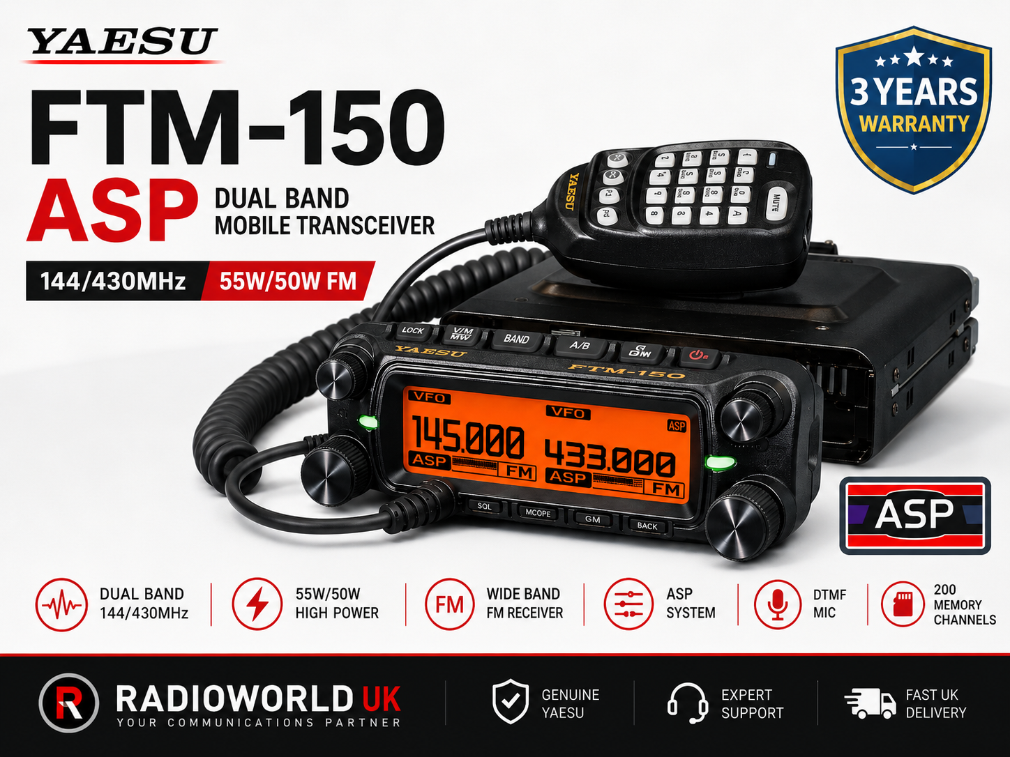 Yaesu FTM-150 ASP - Radioworld UK