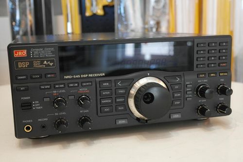 JRC NRD-545 DSP communications receiver front panel view