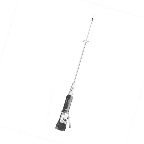 Plc 600 l 600w 125cm inox steel whip cb antenna