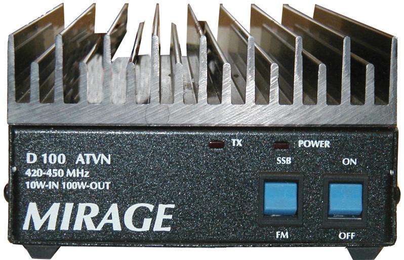 Mirage D-100ATVN 70cm Amplifier 2W in 100W Out