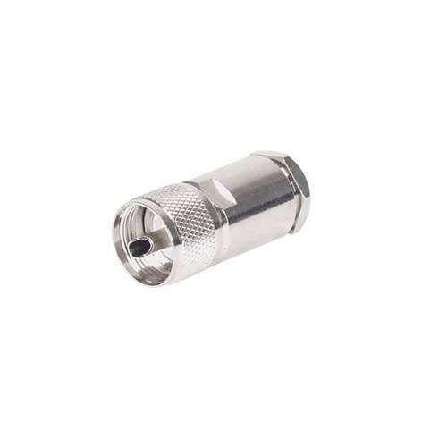 Pl-259 plug large entry with pressure sleeve for rg213 9mm coax