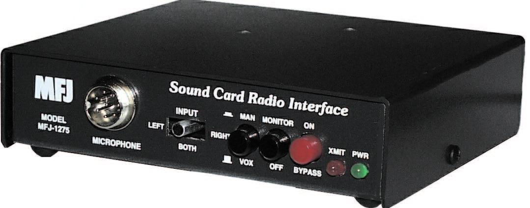 MFJ-1275X Soundcard Adaptor 8-pin round mic plug + PSU