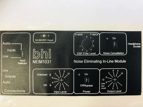 Bhi 1031-108d horizontal label for neim-1031