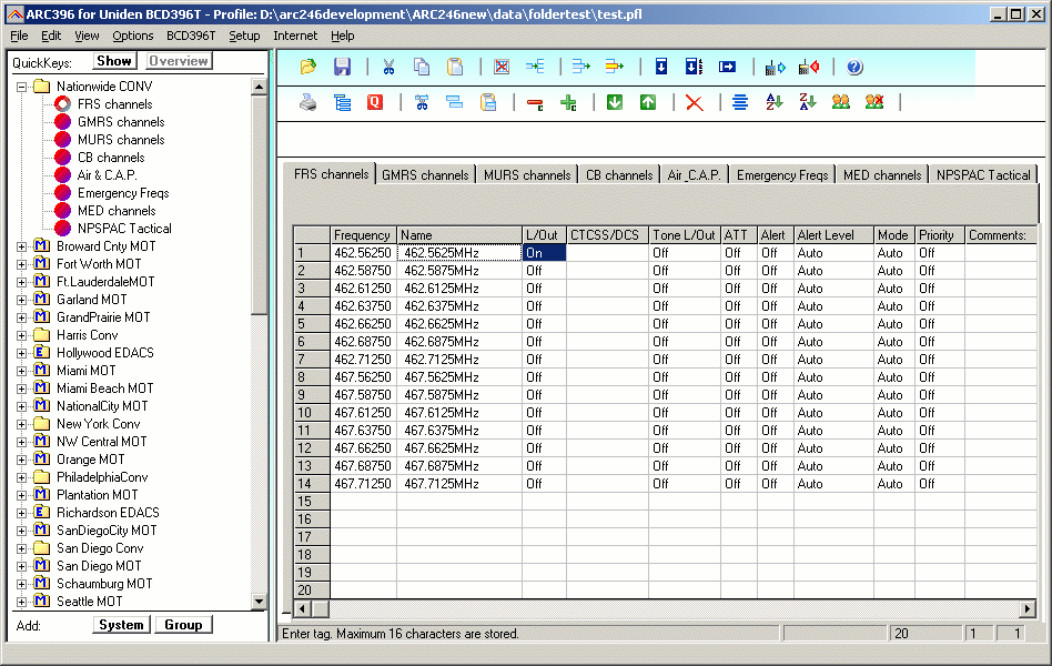 uniden UBC 3500 BuTel control software for UBC3500XLT