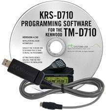 Programming software and usb-k5g for the kenwood tm-d710