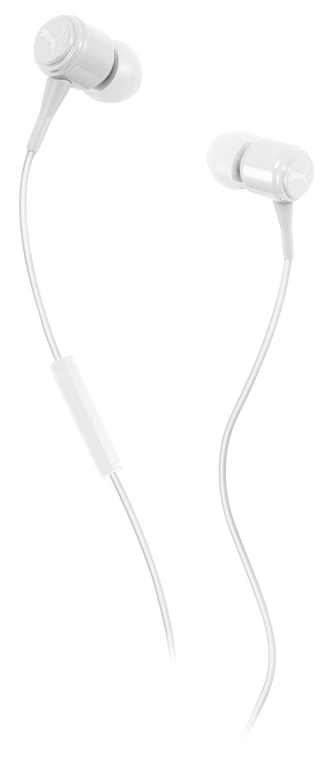 Puma Bread-n-Butter In-Ear Headphones with Mic - White