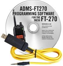 ADMS-270 Programming Software and USB-57B cable for the Yaesu FT