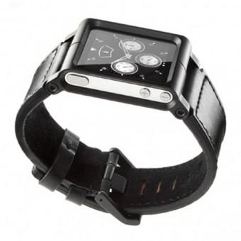 Lunatik Watchband Nano 6 Chicago Leather Black