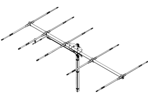 Sirio SY50-5 element 6m VHF Base station antenna