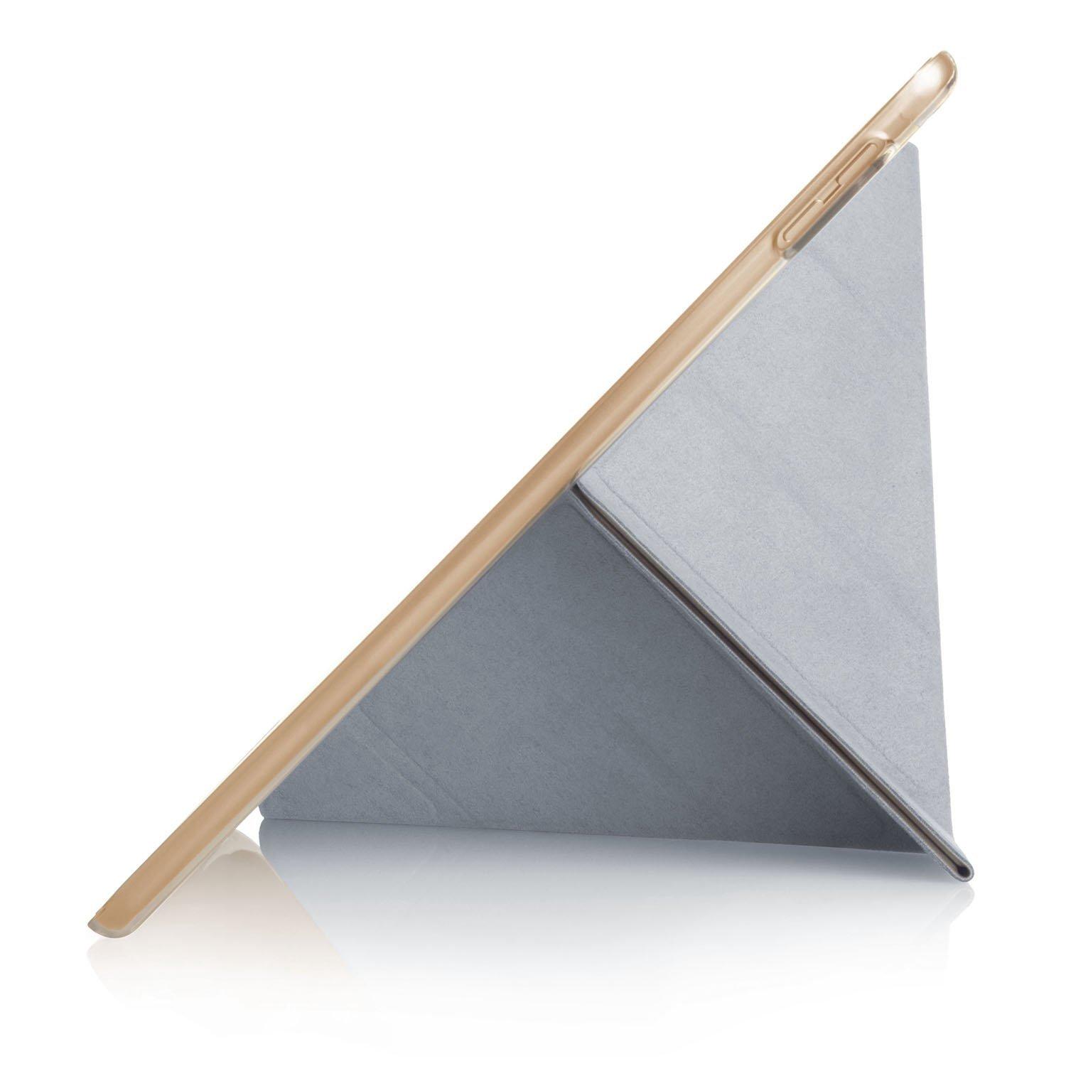 iPad 9.7 Case Origami Champagne Gold & Clear s2