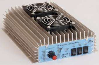 Rm hla 150v plus 1.8-30mhz 150w hf amplifier with fans.