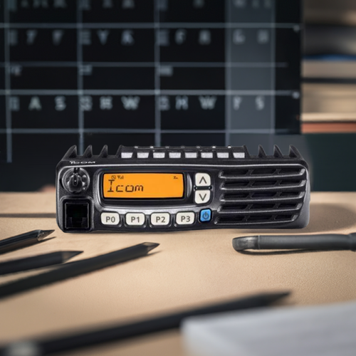 Icom PMR handheld radio with compact professional design