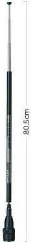 Diamond RH-789 telescopic whip antenna operates in the frequency range of 95-1100 MHz and is equipped with a BNC connector