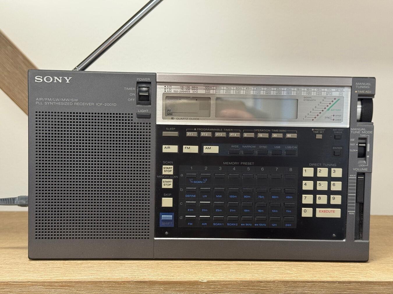 ☆803073☆SONY/ソニーICF-2001D・PLLシンセサイザーレシーバー