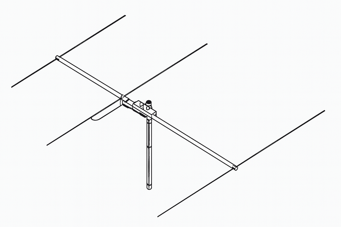 ZX‑11‑3CL 3‑Element 11m Mono Band Yagi Antenna - Radioworld UK