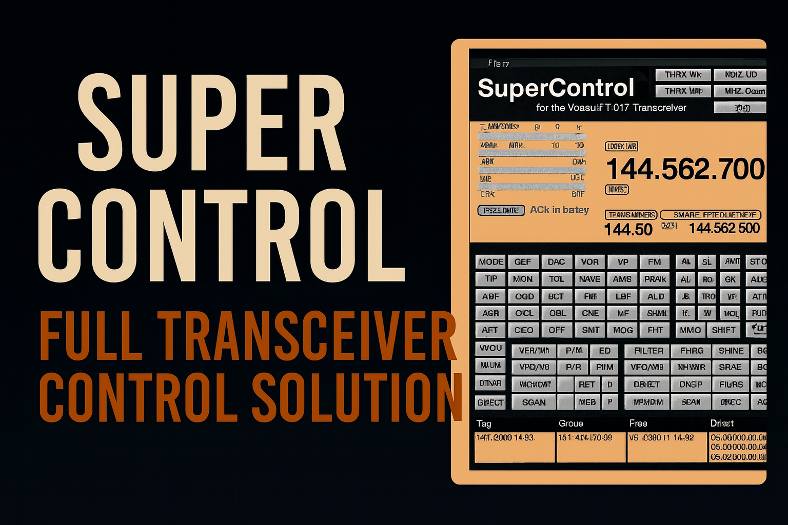 SuperControl Transceiver Control | Radioworld UK Ham Radio Equipment