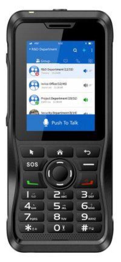 Rugged Inrico T310 push‑to‑talk LTE radio showing department call interface – Radioworld UK