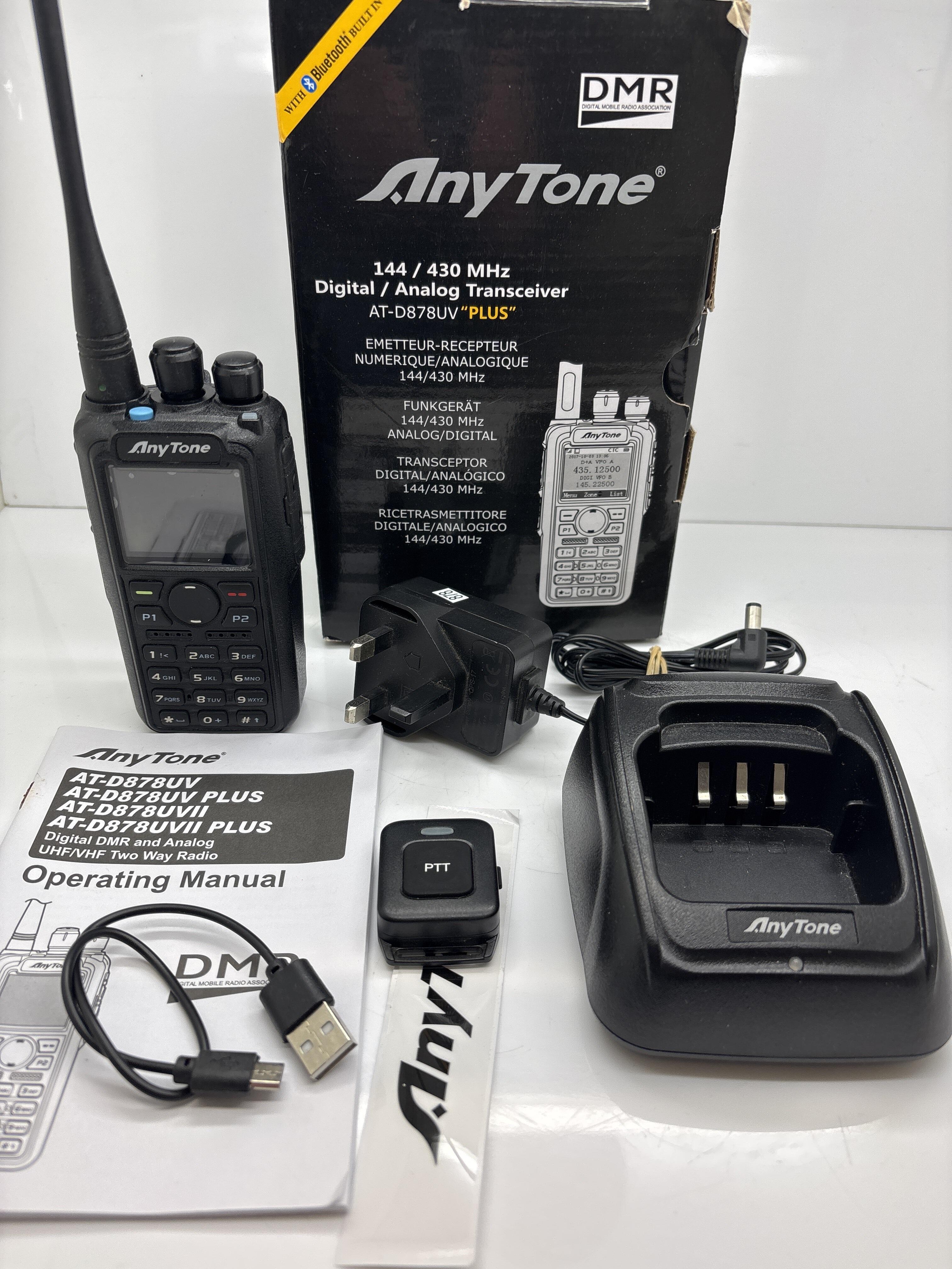 Second Hand Anytone AT-D878UV Plus Digital DMR Handheld