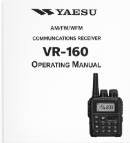 Image of Yaesu VR‑160 Operating Manual
