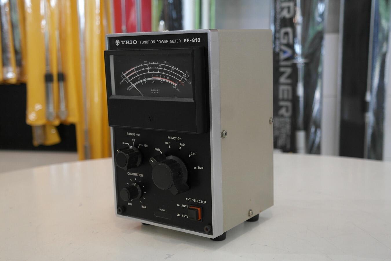 Kenwood PF-810 RF power and SWR meter front detail