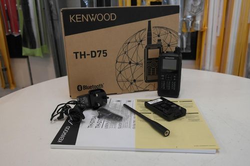 Kenwood TH-D75E APRS D-STAR handheld transceiver front view