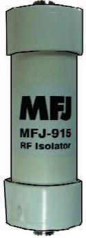 MFJ-915 RF Line Isolator 1:1 Current Balun 1.8-30MHz 50 Ohms