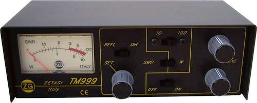 Zetagi tm999 frequency range 26-28 mhz swr,pwr meter with antenna switch - power measurements 0-10 w, 0-100