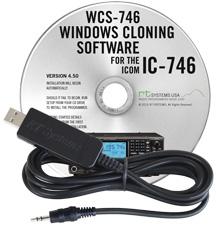 WCS-746 Programming Software and USB-RTS01 cable for the Icom IC