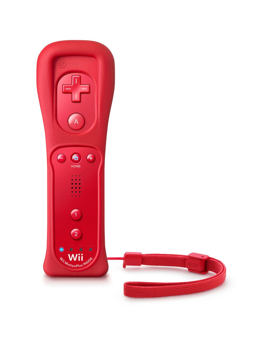 Wii red Remote Plus controller & Nunchuk accessory. radioworld