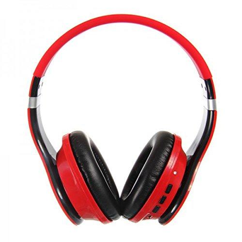 MTV Bluetooth Headphones Red and Black s1