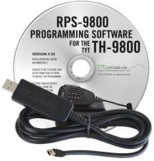 RPS-9800 Programming Software and USB-32 cable for the TYT TH-98