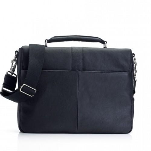 Marshall Bergman 13" Laptop Bag Eris Black Leather S1