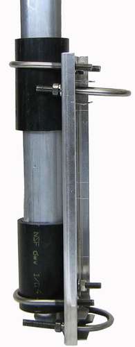 Hygain atb-65 2" vertical antenna mast mount