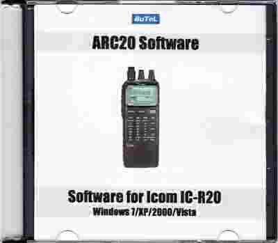 Butel software arc20 pc programming software for the icom type ic-r20